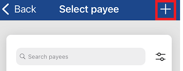 Bill Pay Add Payee Mobile Step 1