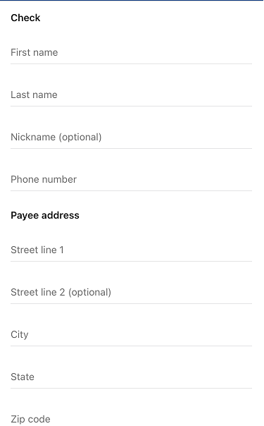Bill Pay Add Payee Mobile Add Person Step 6