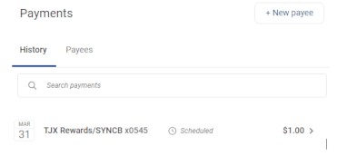 Editing payments Desktop Step 1