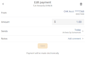 Editing payments Desktop Step 2