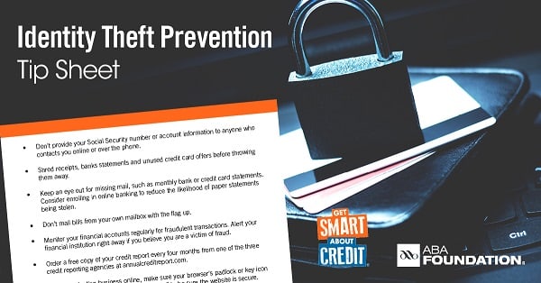 Identity Theft Prevention Tip Sheet