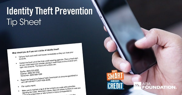 Identity Theft Prevention Tip Sheet