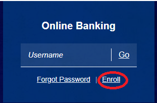 Online Banking Setup Step 1